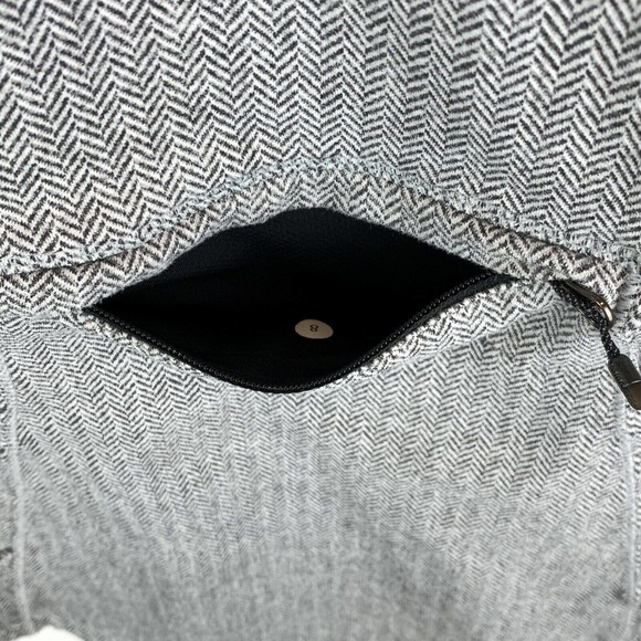 Lululemon Base Runner 1/4 Zip Heathered Herringbone. Pullover. Long Sleeve. Gray - Picture 11 of 12